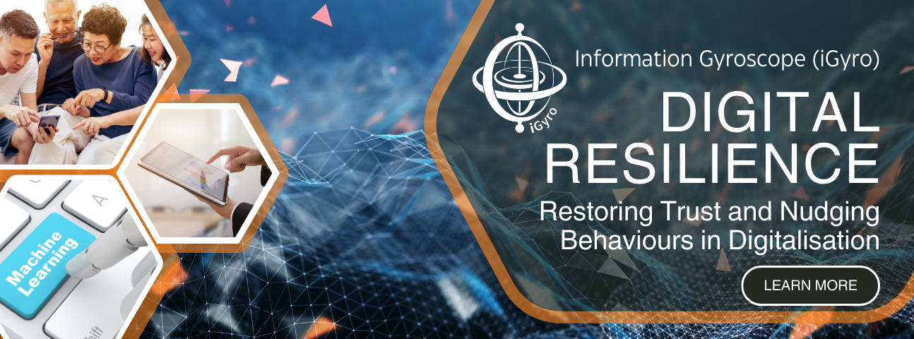 Information Gyroscope (iGyro) Digital Information Resilience: Restoring Trust and Nudging Behaviours in Digitalisation